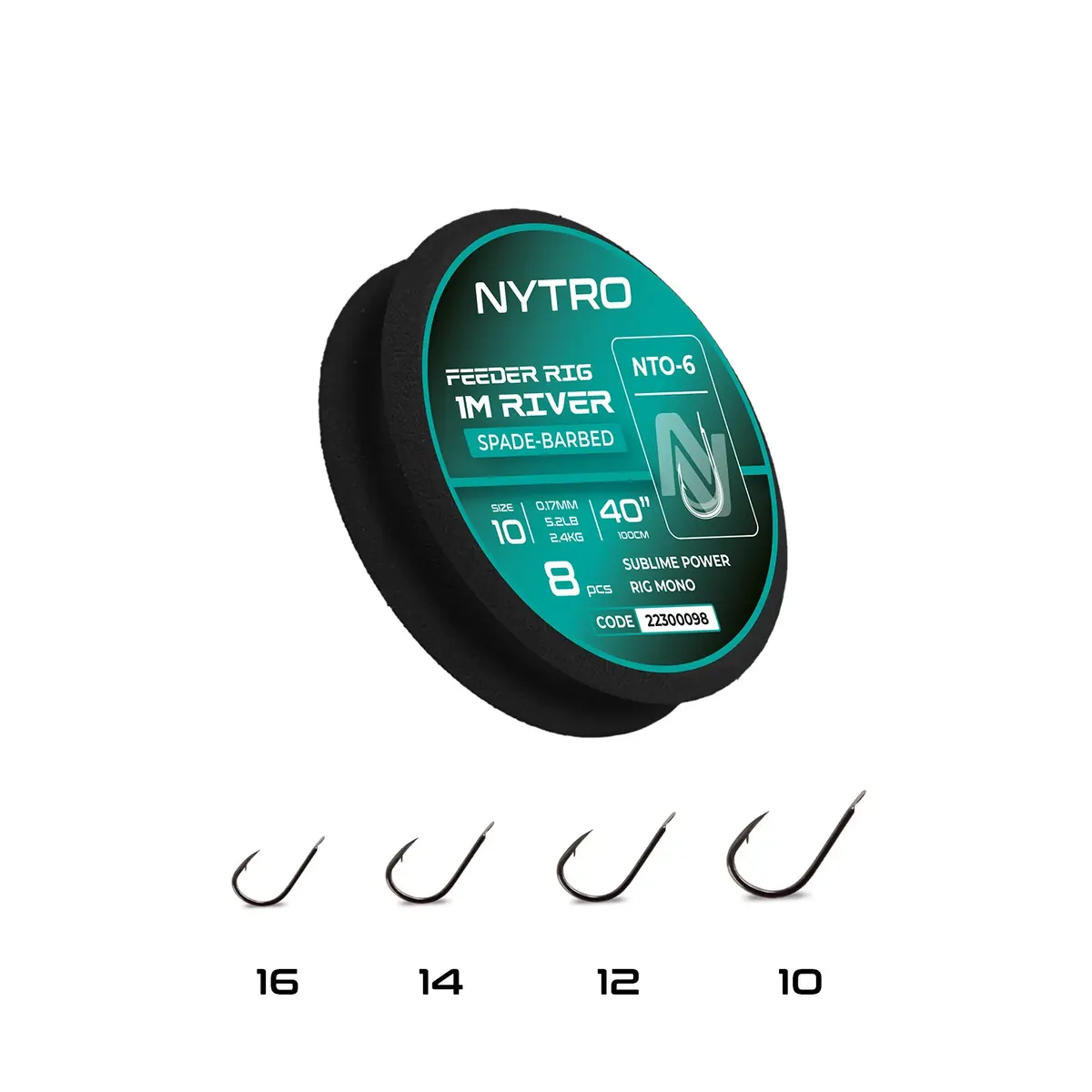 Nytro NTO6 Feeder River Rigs - 100cm
