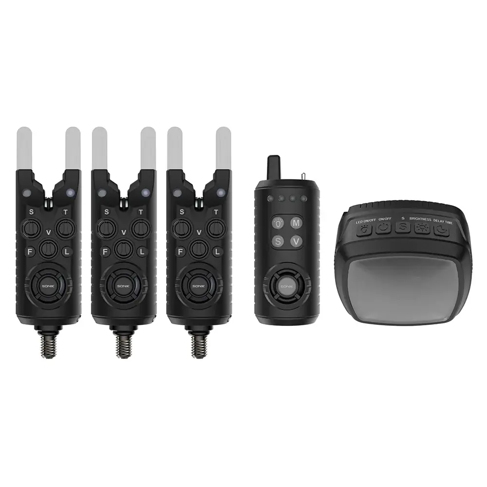 Sonik GIZMO2 Alarm Set 3+1 + Bivvy Lamp