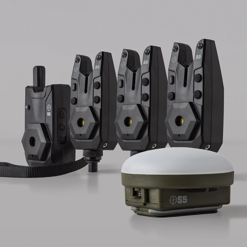 Saber S5 3+1 Bite Alarm Set with Bivvy Light